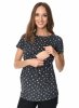 MijaCulture  2 in 1 Maternity and breastfeeding top M018 Camila Graphit / Stars